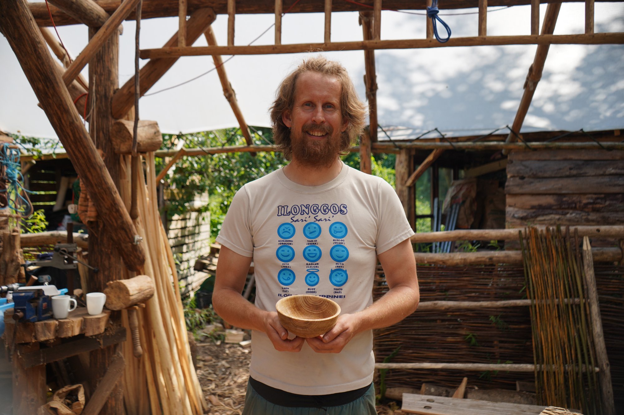 Geoff Hannis in his studio