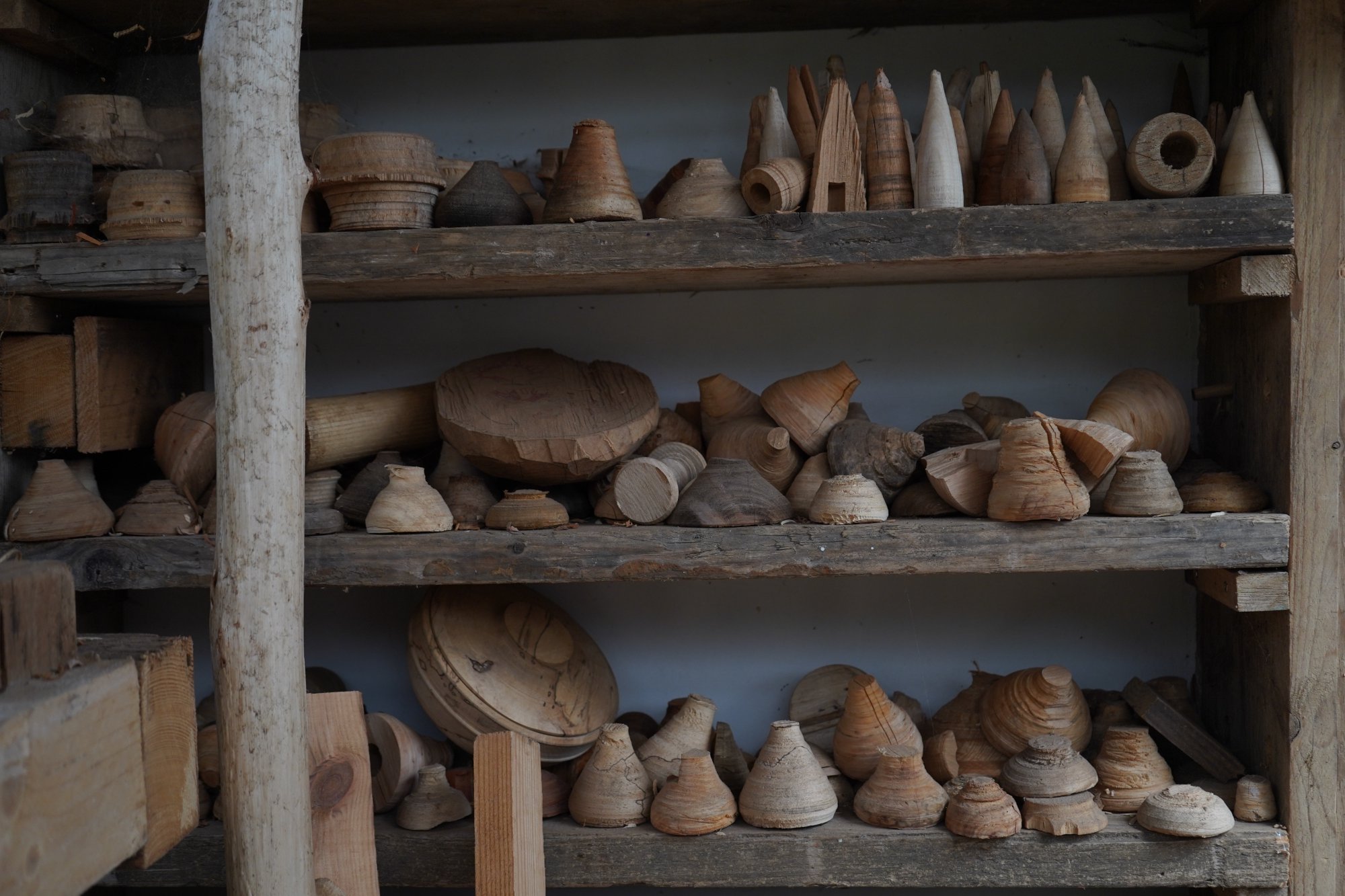 Geoff Hannis — studio shelves